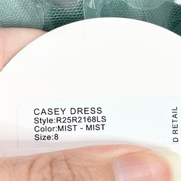 Staud Casey Midi Dress In Mist 8 NWT - Picture 5 of 7